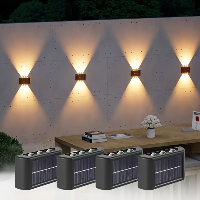 Waterproof Junction Box Solar - LED Solarleuchte für Außen, Wasserdichte Solar-Wandlampe