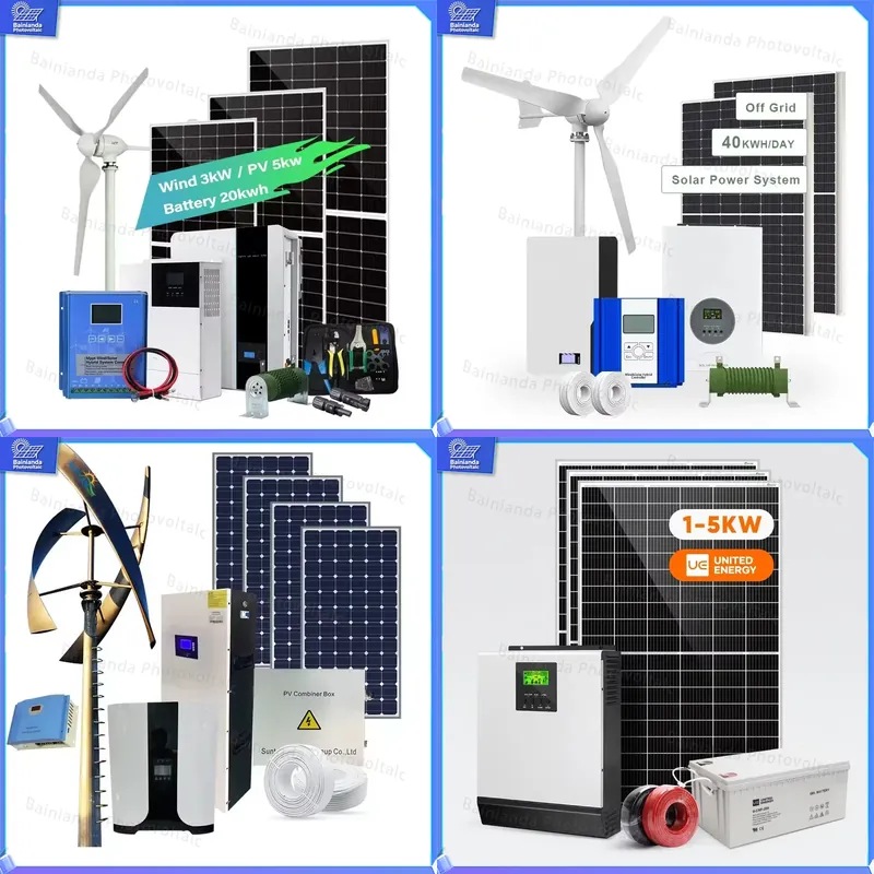 Renewable Energy Grid - 3KW Solar-Windturbinen-Generator 5KW Hybrid-Controller 48V Permanentmagnet-System