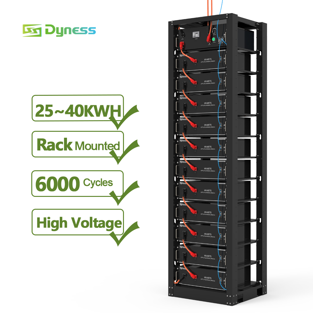 Energy Storage Rack - Racksystem 336V Hochspannungs-Server-Rack-Batterie 25kWh Lifepo4-Batterie für