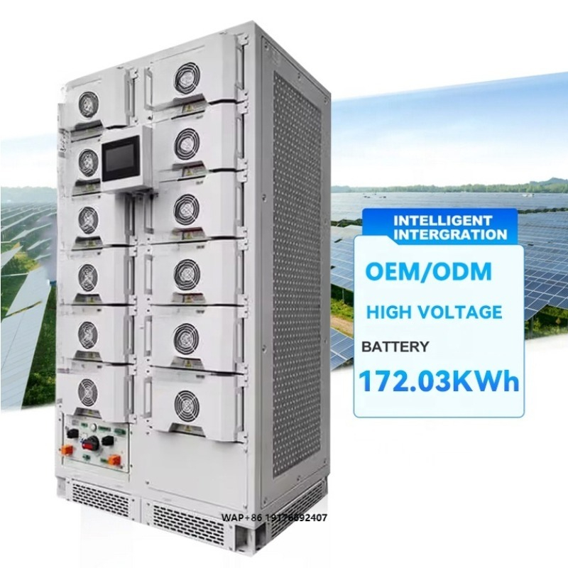 Energy Storage Rack - Sunwave Integrierte PV-Solarenergie-Speicherbatterie 200kWh 100kWh Hochspannungs-Rack-Montierte