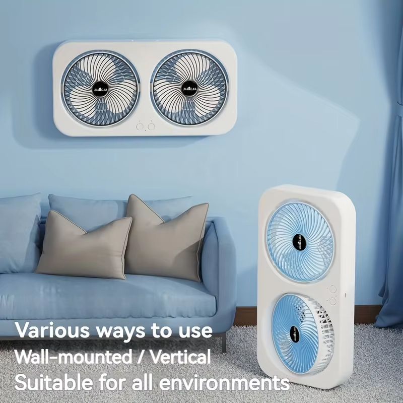 Mini Wind Turbine Vertical - Vertikaler tragbarer Tischventilator mit zwei Griffen