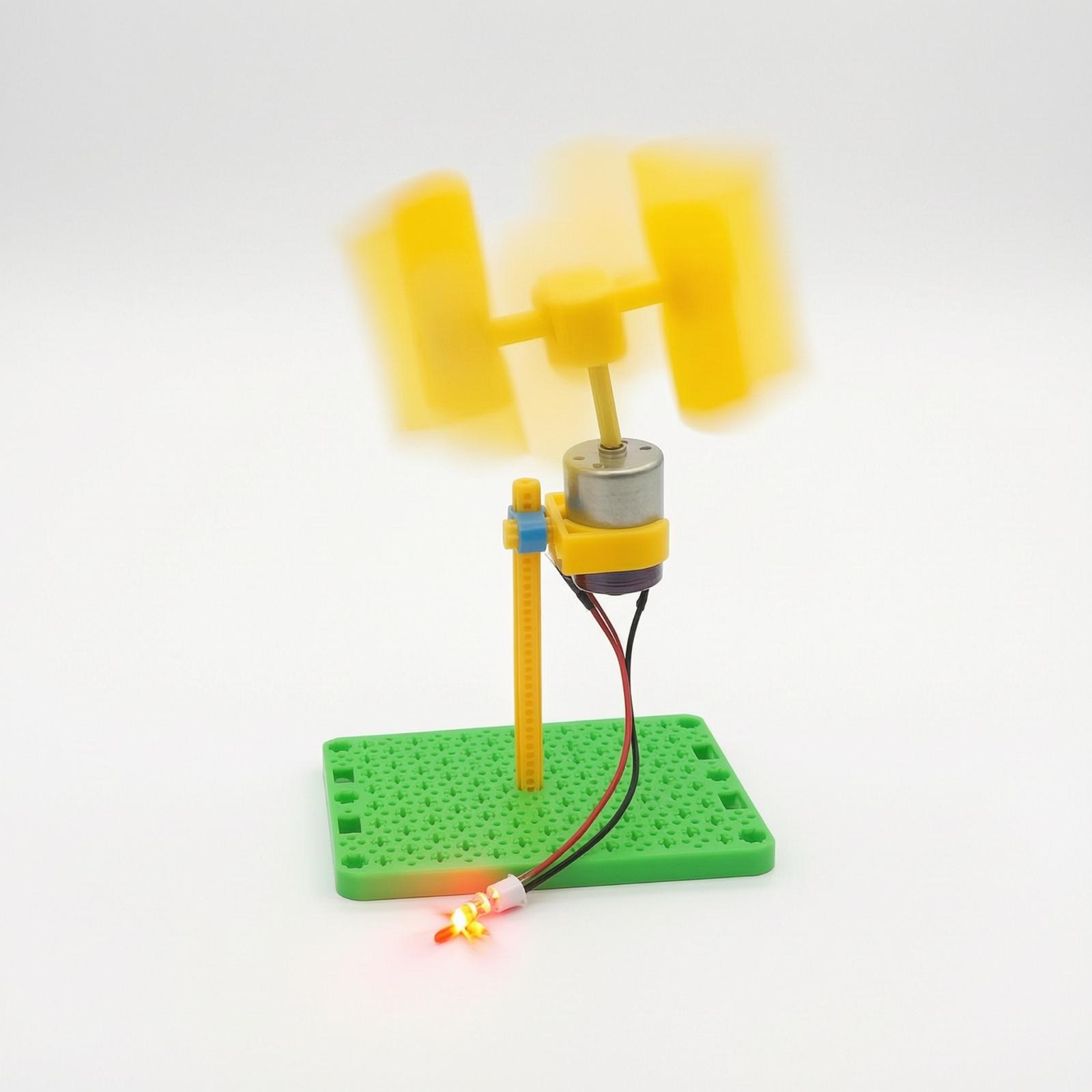 Mini Wind Turbine Vertical - Tischventilator-Windgenerator Mini-Turbinen-Set für Bildungsprojekte, Schulhobby, MINT-Klassenzimmer