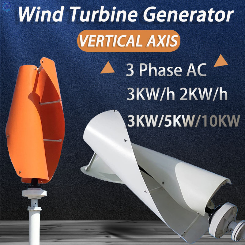 Renewable Energy Grid - Freie Energie 10KW Vertikalachsen-Generator mit Off-Grid-System