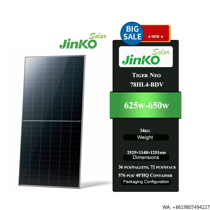 Jinko Solar Panel Tiger Neo - Jinko Tiger Neo 78HL4-BDV 625-650W N-Typ