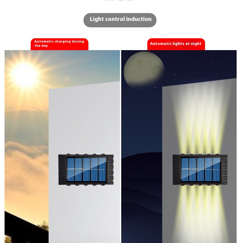 4/6/8/10LEDs Solar Wand Lampe  – Waterproof Junction Box Solar Bewertung und Preis