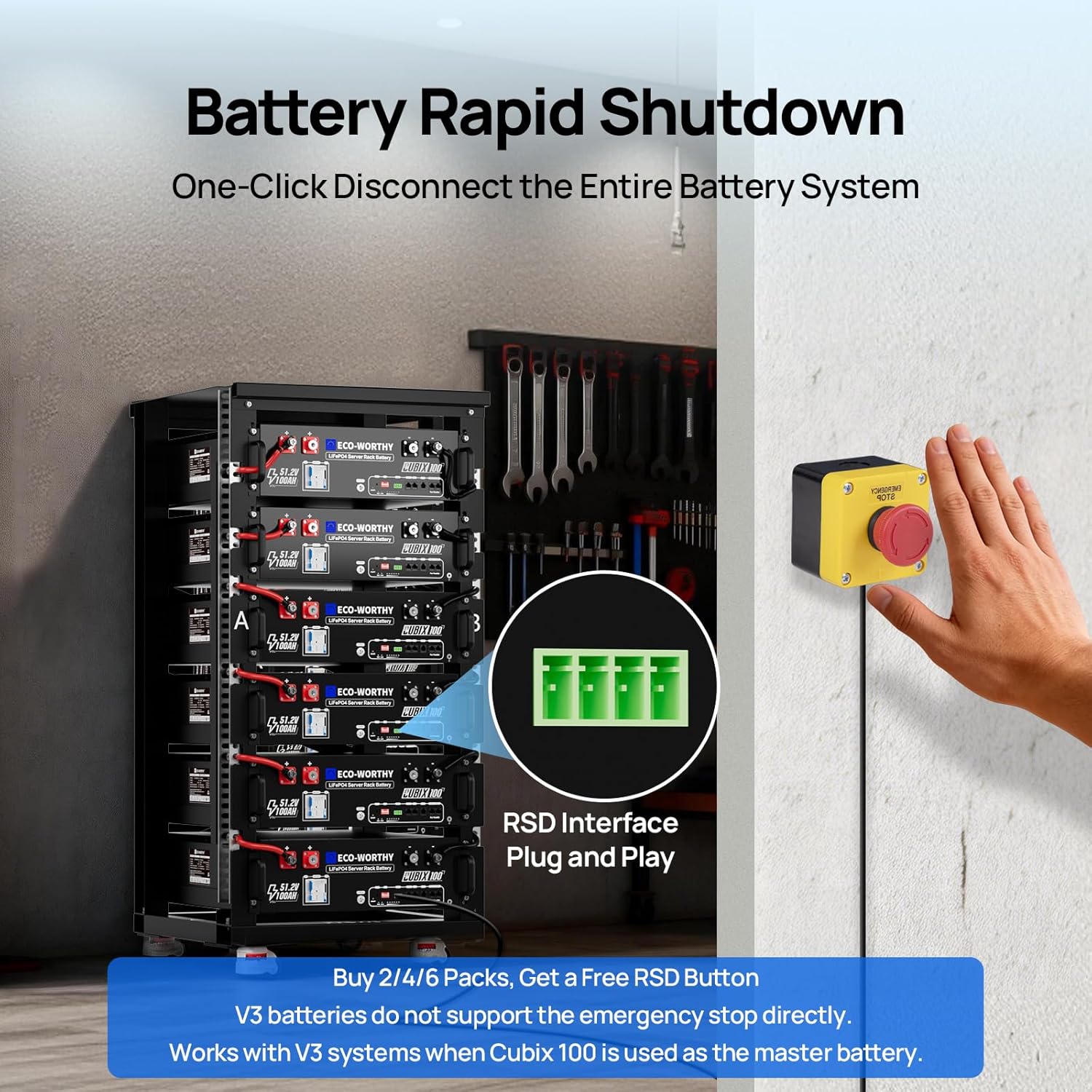 100Ah LiFePO4 mit integriertem – Energy Storage Rack Bewertung und Preis