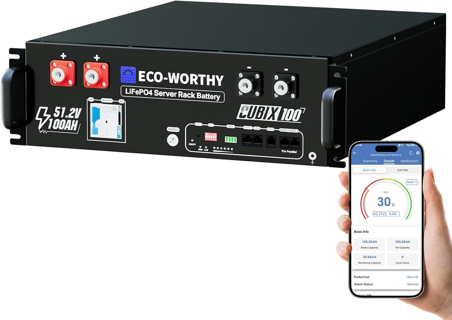 100Ah LiFePO4 mit integriertem – Energy Storage Rack Bewertung und Preis
